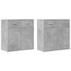 vidaXL Př&iacute;born&iacute;ky 2 ks betonově &scaron;ed&eacute; 79 x 38 x 80 cm kompozitn&iacute; dřevo