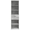 vidaXL Skříň highboard betonově šedá 50x42,5x185 cm kompozitní dřevo