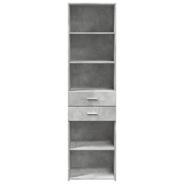 vidaXL Skříň highboard betonově šedá 50x42,5x185 cm kompozitní dřevo