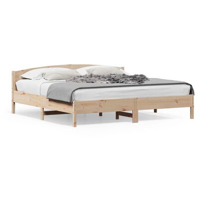 vidaXL Rám postele s čelem 180 x 200 cm masivní borovice