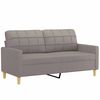 vidaXL 2m&iacute;stn&aacute; pohovka taupe 140 cm textil
