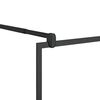 vidaXL Z&aacute;stěna do průchoz&iacute; sprchy s polic&iacute; čern&aacute; 90x195 cm ESG/hlin&iacute;k