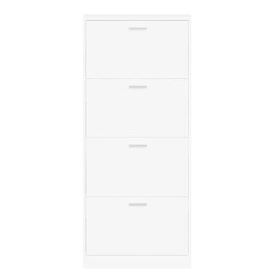 vidaXL Botník bílý 59 x 17 x 150 cm kompozitní dřevo