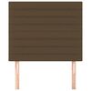 vidaXL Čelo postele tmavě hněd&eacute; 90x5x118/128 cm l&aacute;tkov&eacute;