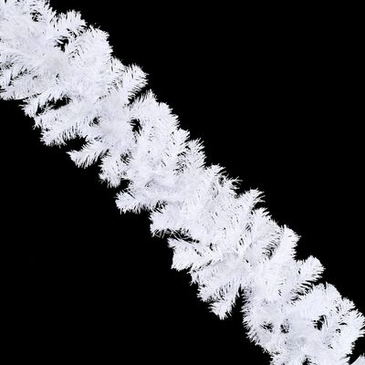 vidaXL Vánoční girlandy 4 ks bílé 270 cm PVC