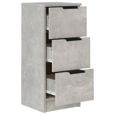 vidaXL Příborníky 2 ks betonově šedé 30 x 30 x 70 cm kompozitní dřevo