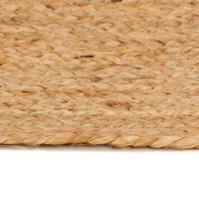 vidaXL Kusový koberec pletený juta 180 cm kulatý