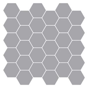 vidaXL Hexagon&aacute;ln&iacute; dlaždice 10 ks &Scaron;ed&aacute; 30 x 30 cm Polyuretan a PET
