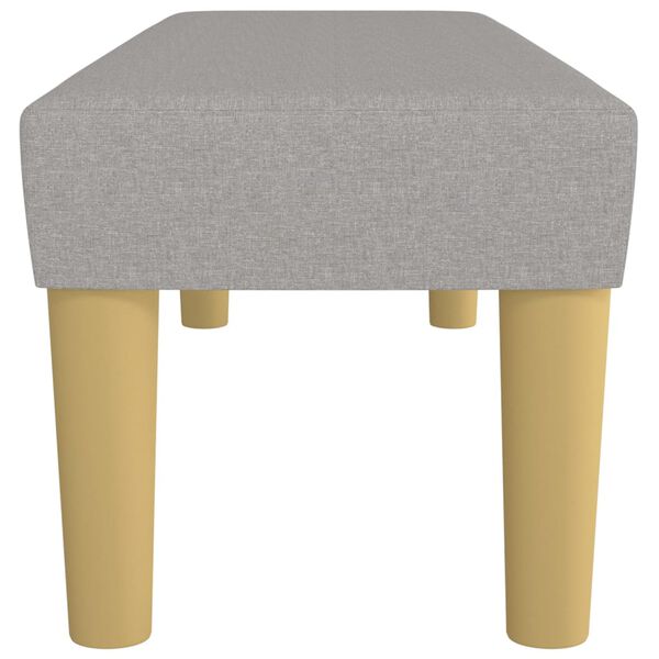 vidaXL Lavice světle &scaron;ed&aacute; 100x30x30 cm textil