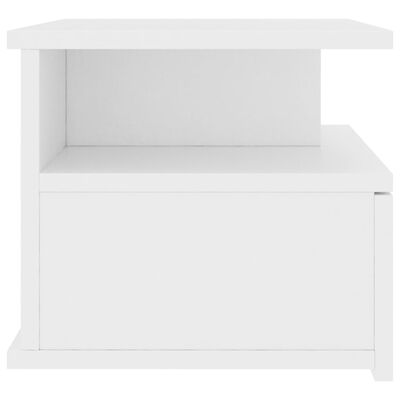 vidaXL Nástěnný noční stolek bílý 40 x 31 x 27 cm dřevotříska