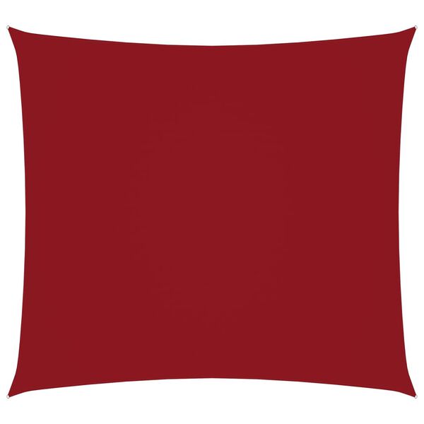vidaXL Stínící plachta oxfordská látka čtvercová 3 x 3 m červená