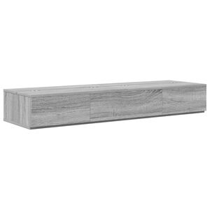 vidaXL Studio stůl &Scaron;ed&yacute; Sonoma 110 x 40 x 19,5 cm Kompozitn&iacute; dřevo
