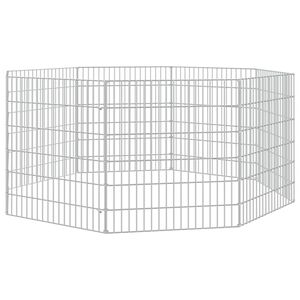 vidaXL Ohr&aacute;dka pro zv&iacute;řata 8 panelů 54 x 60 cm pozinkovan&eacute; železo
