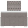 vidaXL Box spring postel s matrac&iacute; taupe 120x190 cm textil