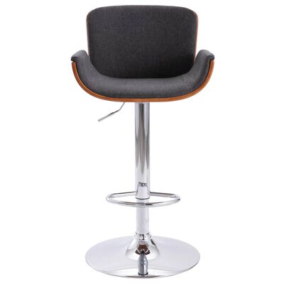 vidaXL Barová židle šedá textil