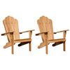 vidaXL Adirondack židle 2 pcs Hněd&aacute; 78 x 77 x 95 cm