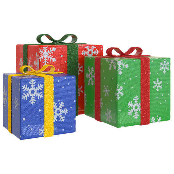 vidaXL Sv&iacute;t&iacute;c&iacute; v&aacute;nočn&iacute; d&aacute;rky 3 ks 64 teple b&iacute;l&yacute;ch LED