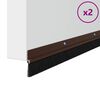 vidaXL Šroubovací těsnění dveřního kartáče 2 pcs Hnědá 100 cm