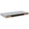 vidaXL Plovouc&iacute; n&aacute;stěnn&eacute; police 2 ks betonově &scaron;ed&eacute; 50x23,5x3,8 cm MDF