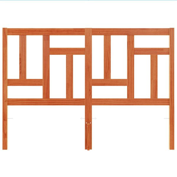 vidaXL Čelo postele voskově hněd&eacute; 140 cm masivn&iacute; borov&eacute; dřevo