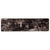 vidaXL Běhoun MARSA Čern&aacute; 80 x 400 cm Polyester a PVC