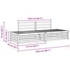vidaXL Venkovn&iacute; pohovkov&aacute; souprava 2 Kus Př&iacute;rodn&iacute; 203,5 x 83 x 73 cm