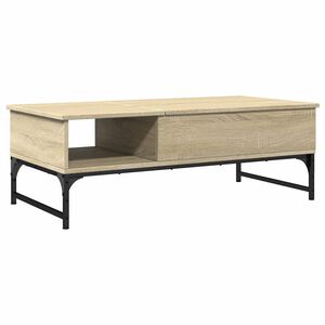 vidaXL Konferenčn&iacute; stolek dub sonoma 100 x 50 x 35 cm kompozit a kov