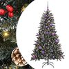 vidaXL Uměl&yacute; v&aacute;nočn&iacute; stromeček Zelen&aacute; 150 cm PVC, plast a ocel