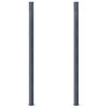 vidaXL Plotov&eacute; sloupky tmavě &scaron;ed&eacute; 2 ks 185 cm hlin&iacute;k