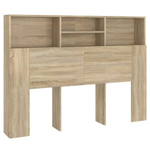 vidaXL Skř&iacute;ňka s čelem postele, dub sonoma 140x19x103,5 cm