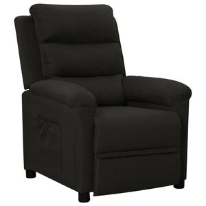 vidaXL Polohovac&iacute; křeslo čern&eacute; textil