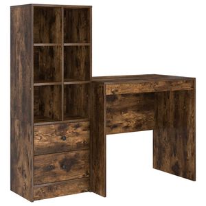 vidaXL Stůl Kouřov&yacute; dub 125,5 x 50 x 127 cm 2 ks