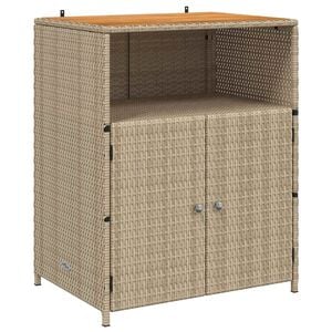 vidaXL Truhl&aacute;řsk&yacute; B&eacute;žov&aacute; 70 x 50 x 87 cm Polyester a Roly Ratten