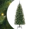 vidaXL Uměl&yacute; v&aacute;nočn&iacute; stromeček s stojanem Zelen&aacute; 150 cm PE a PVC