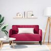 vidaXL Loveseat Sofa v&iacute;nov&aacute; 109 cm samet