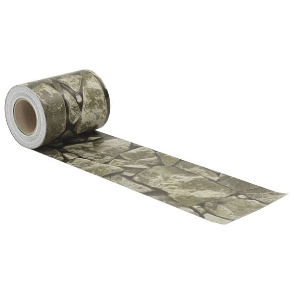 vidaXL Zahradn&iacute; z&aacute;stěny 2 ks vzhled k&aacute;men &scaron;ed&eacute; 35 x 0,19 m PVC