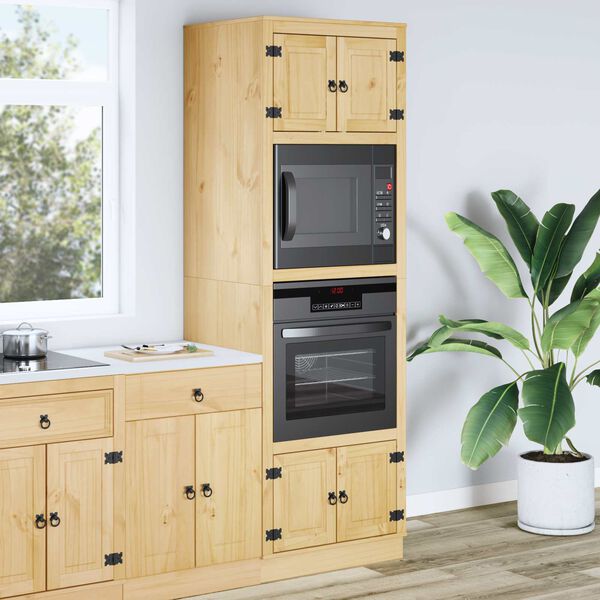 vidaXL Truhl&aacute;řsk&yacute; s polic&iacute; se dveřmi SKI Medov&aacute; Hněd&aacute; 66 x 58 x 207 cm