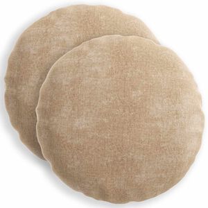 vidaXL Povlak na pol&scaron;t&aacute;ř 2 ks HEERLEN Taupe &Oslash; 40 cm Čenilkov&aacute; tkanina