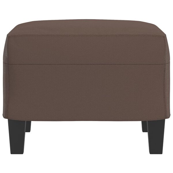 vidaXL Podnožka hnědá 60 x 50 x 41 cm umělá kůže