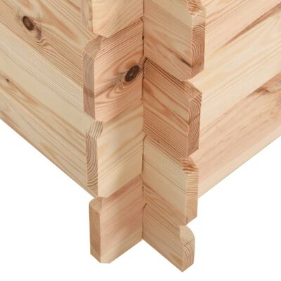 vidaXL Psí bouda 120x70x100,6 cm masivní borové dřevo 14 mm