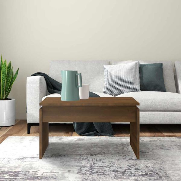 vidaXL Konferenčn&iacute; stolek hněd&yacute; dub 68 x 50 x 38 cm kompozitn&iacute; dřevo