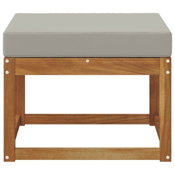 vidaXL Venkovn&iacute; podnožka Masivn&iacute; ak&aacute;tov&eacute; dřevo Př&iacute;rodn&iacute;