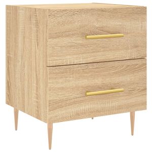 vidaXL Nočn&iacute; stolek dub sonoma 40 x 35 x 47,5 cm kompozitn&iacute; dřevo