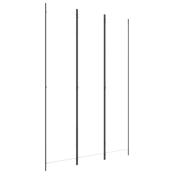 vidaXL 3dílný paraván bílý 150x220 cm textil