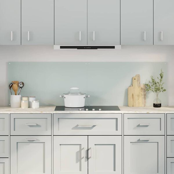 vidaXL Kuchyňsk&aacute; z&aacute;stěna 2 pcs B&iacute;l&aacute; 90 x 50 cm tvrzen&eacute; sklo