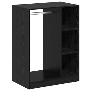 vidaXL &Scaron;atn&iacute; skř&iacute;ň Čern&yacute; dub 77 x 48 x 102 cm Kompozitn&iacute; dřevo