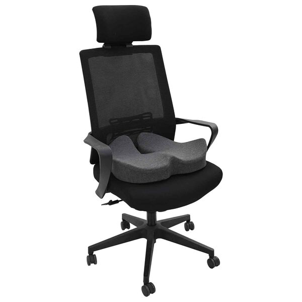 vidaXL Pol&scaron;t&aacute;ř na sed&aacute;k Tmavě &scaron;ed&aacute; 50 x 43 x 10 cm Paměťov&aacute; pěna