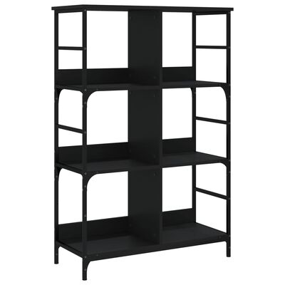 vidaXL Knihovna černá 78,5 x 33 x 117,5 cm kompozitní dřevo