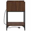 vidaXL Nočn&iacute; skř&iacute;ňka 2 pcs Hněd&yacute; dub 40 x 40 x 61 cm kompozitn&iacute; dřevo