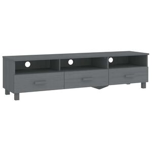 vidaXL TV stolek HAMAR tmavě &scaron;ed&yacute; 158 x 40 x 40 cm masivn&iacute; borovice